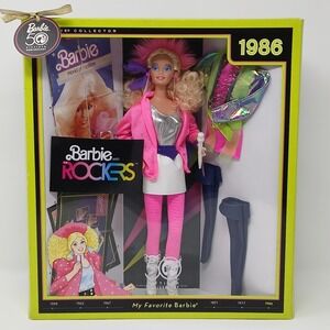 Barbie And The Rockers 1986 50TH Anniversary Mattel My Favorite Barbie